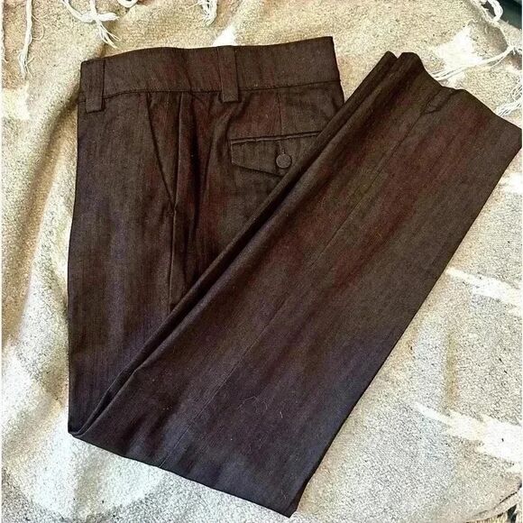 Vintage Lee Trouser jean in chocolate brown. Taperd legs Western for Fall! - Picture 6 of 8